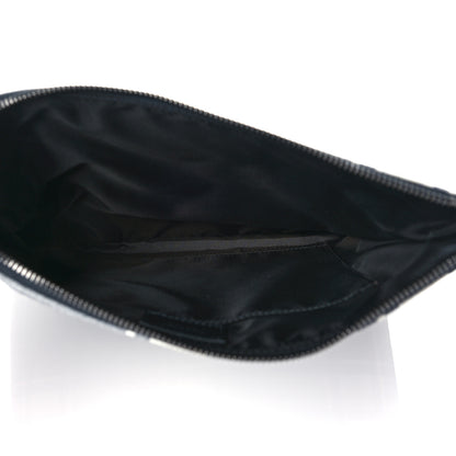 Givenchy Canvas Logo Plaid Pouch Black White 5 of 11