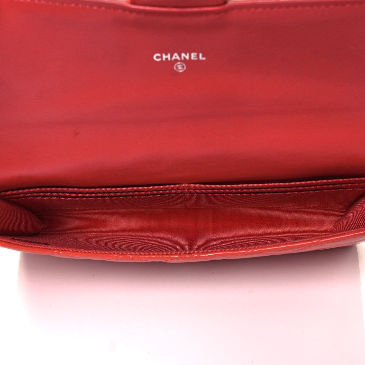 Chanel Patent Quilted Travel Wallet Rose Fonce 6 of 14