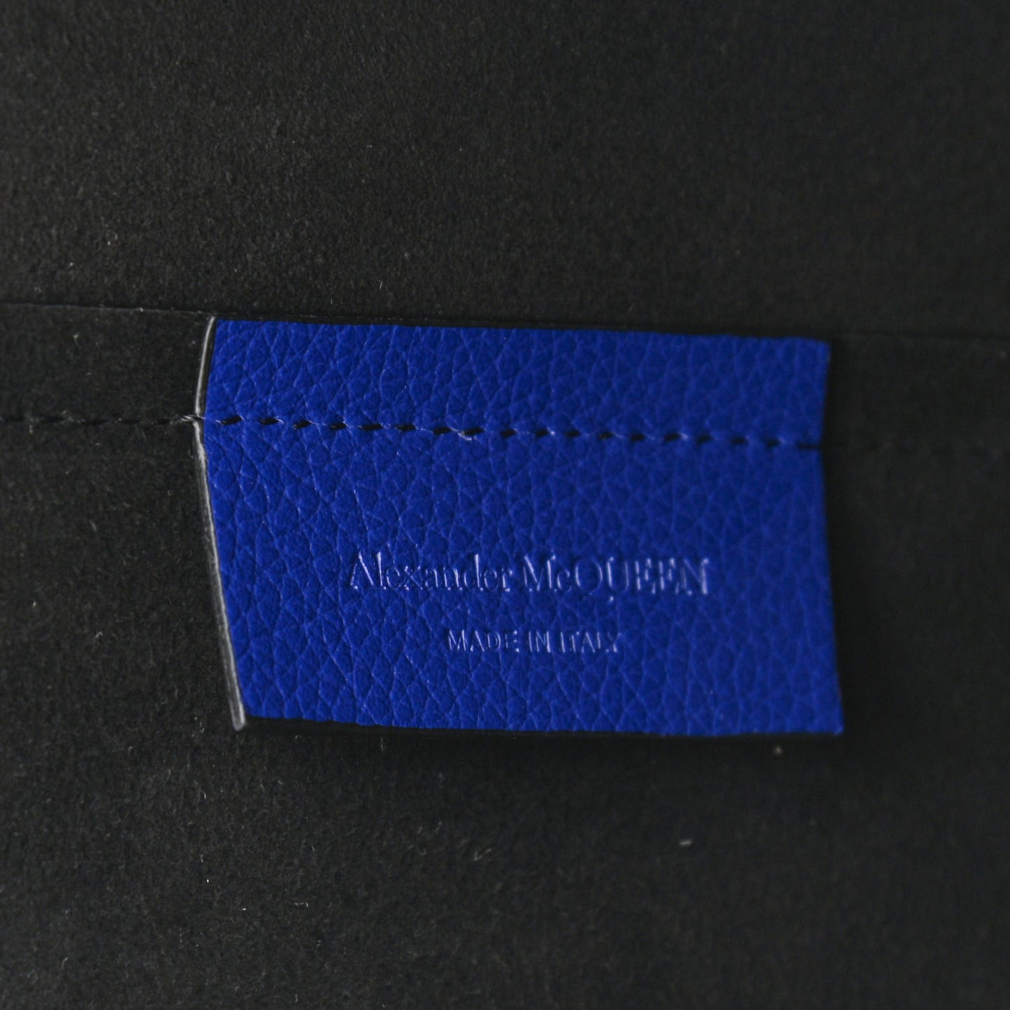 Grained Calfskin Skull Open Shopper Tote Ultramarine