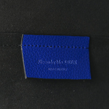 Alexander McQueen Grained Calfskin Skull Open Shopper Tote Ultramarine 7 of 10