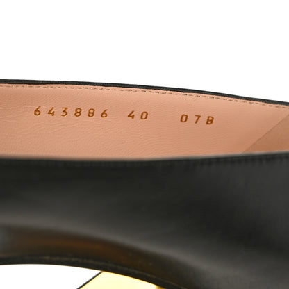 Gucci Malaga Kid Horsebit 75mm Pumps 37.5 Black 6 of 7