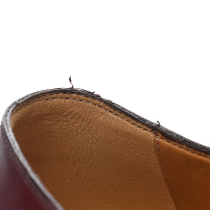 Gucci Calfskin Mens Double Monk Strap Loafers 9.5 Bordeaux 10 of 11