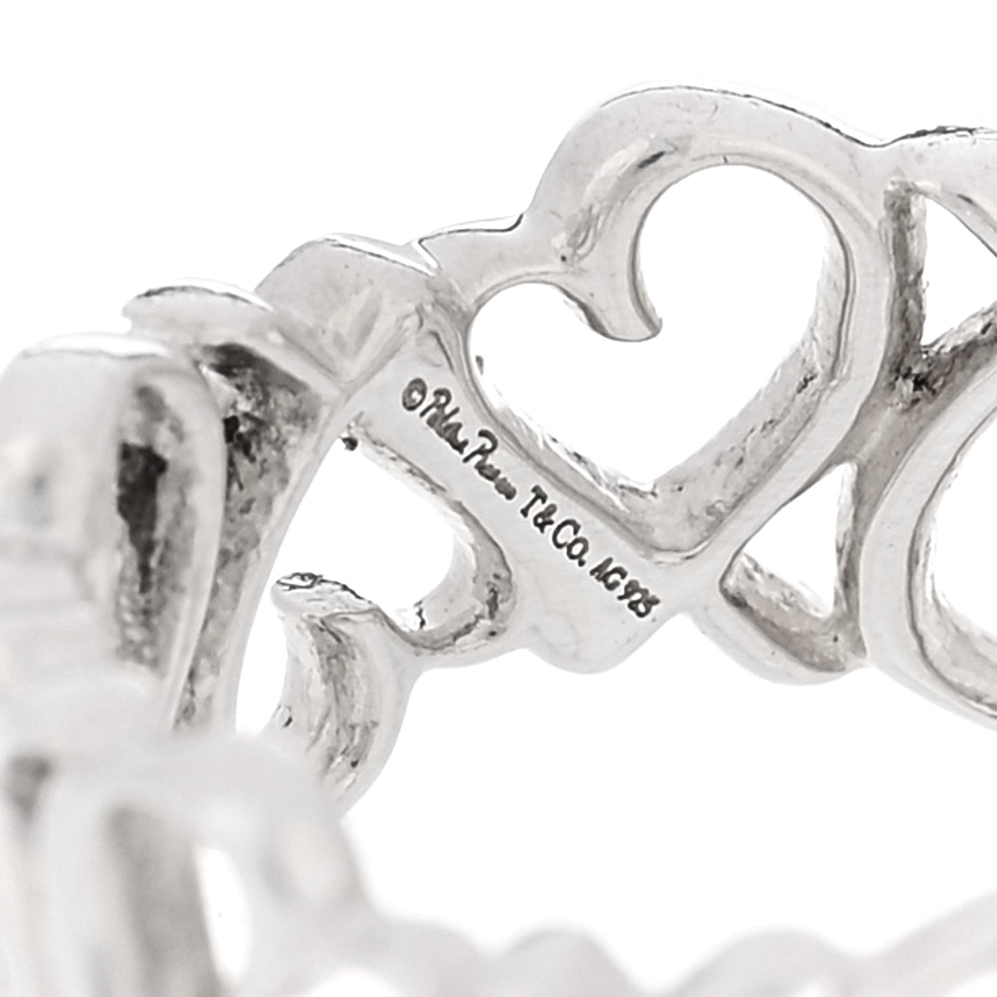 Sterling Silver Paloma Picasso Loving Heart Band Ring 49 5