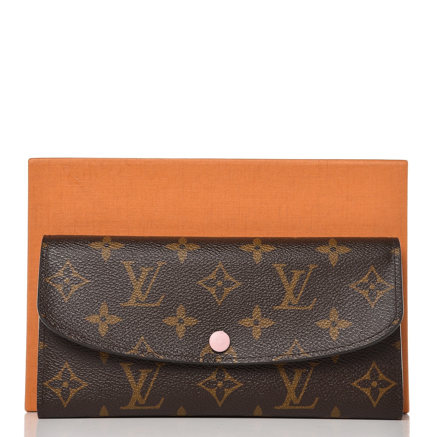 Louis Vuitton Monogram Emilie Wallet Rose Ballerine 10 of 10