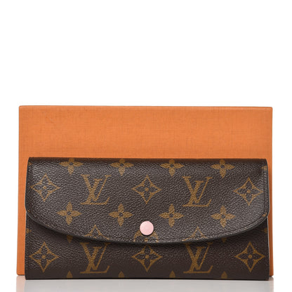 Louis Vuitton Monogram Emilie Wallet Rose Ballerine 10 of 10