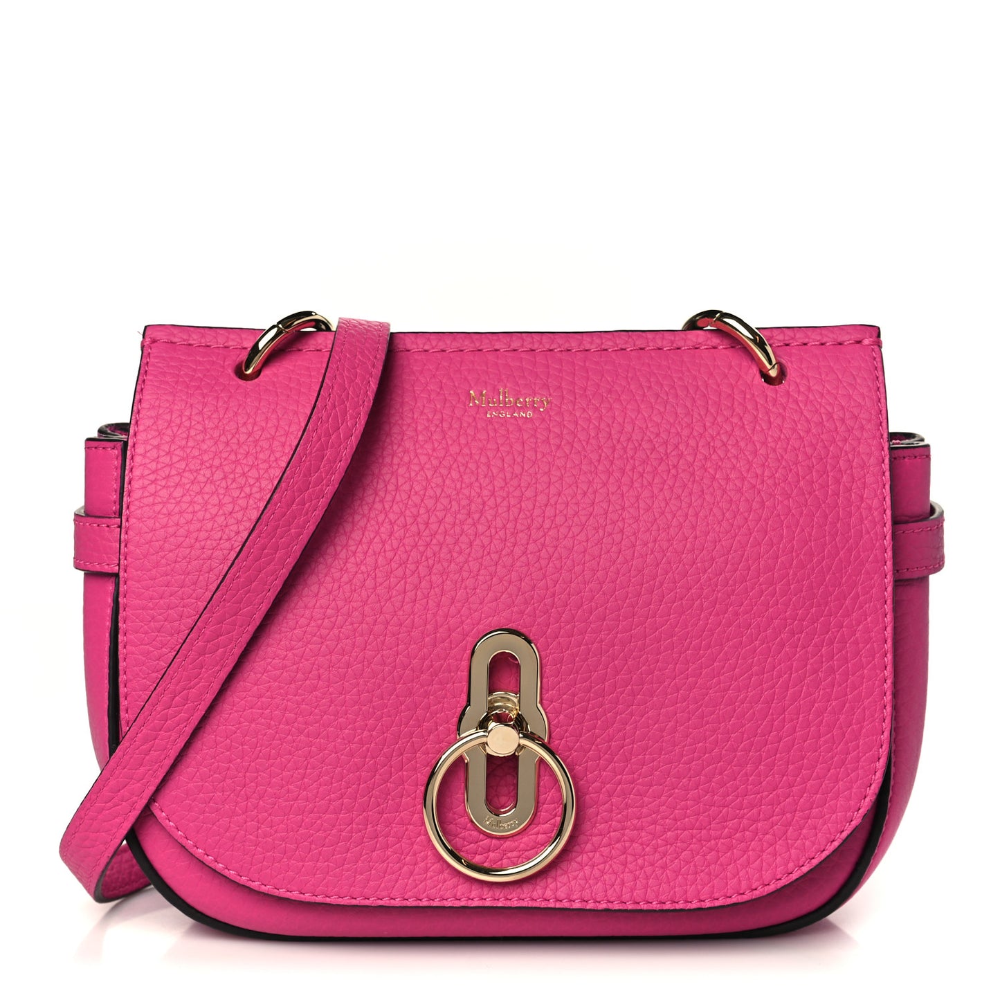 Small Classic Grain Small Amberley Satchel Mulberry Pink