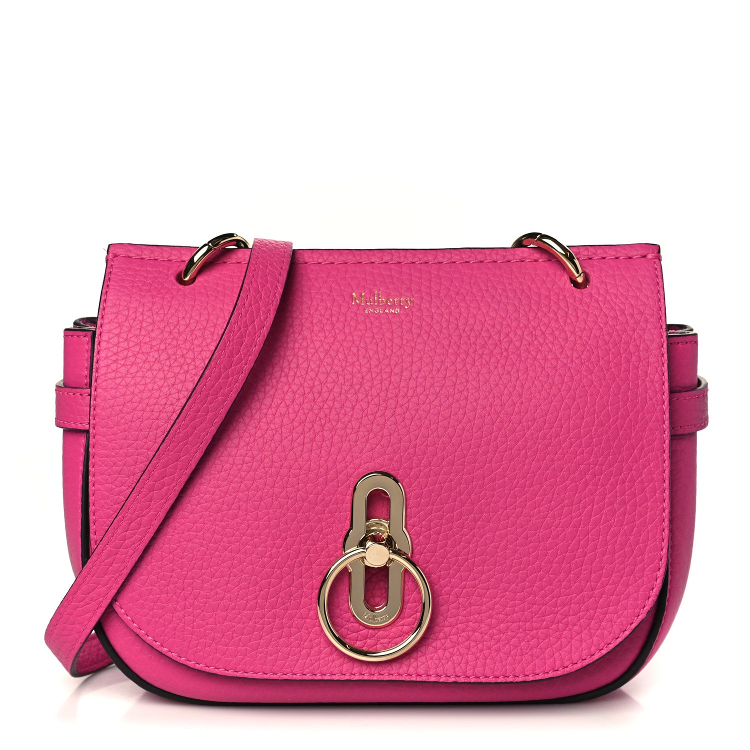 Mulberry Small Classic Grain Small Amberley Satchel Mulberry Pink 1 of 8