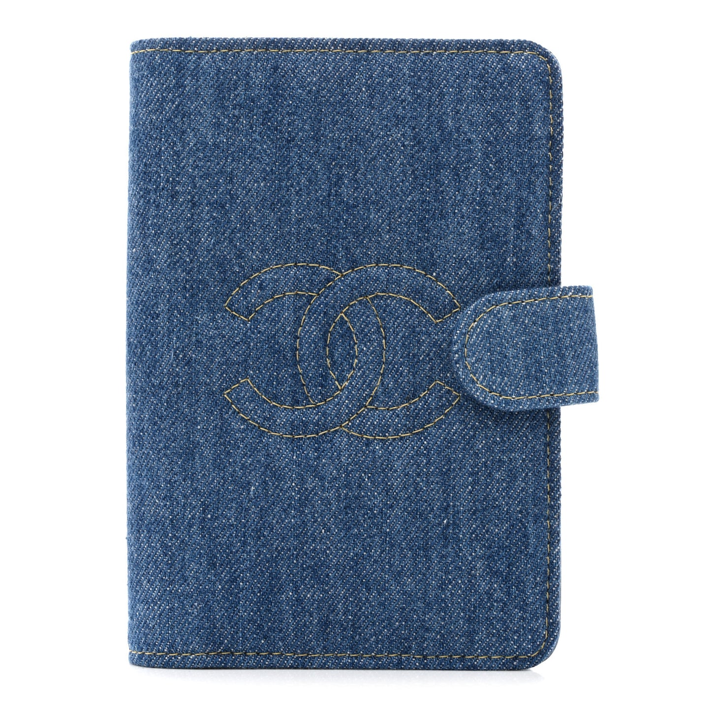 Denim Passport Holder Blue