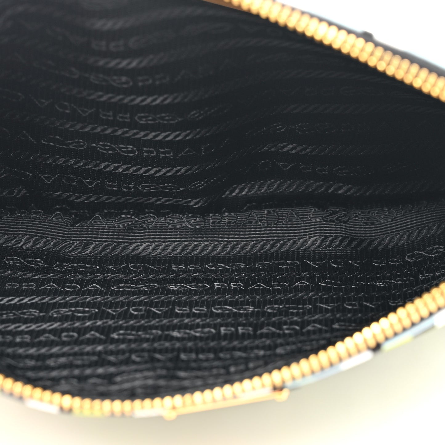 Nylon Printed Holliday Wristlet Black Multicolor