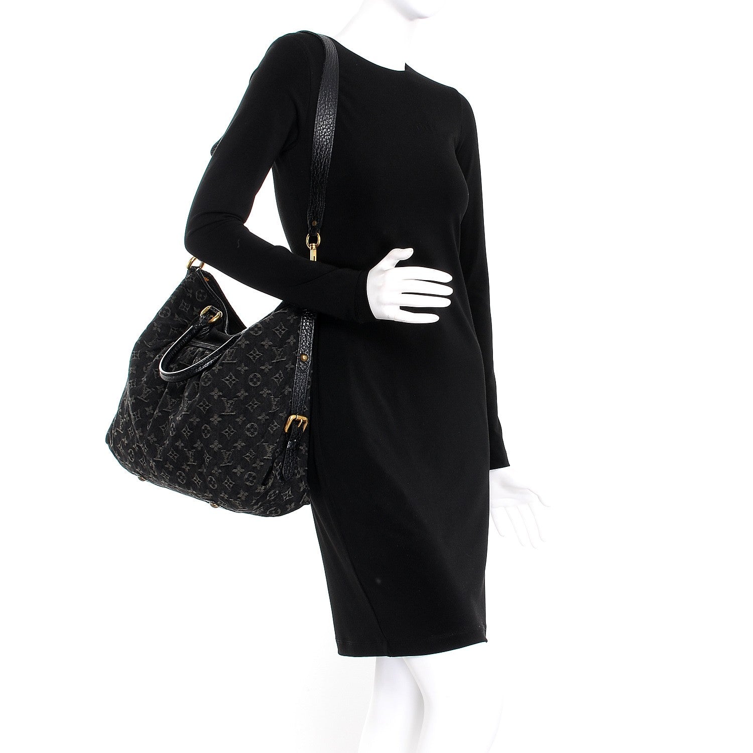 Louis Vuitton Denim Neo Cabby GM Black 2 of 7