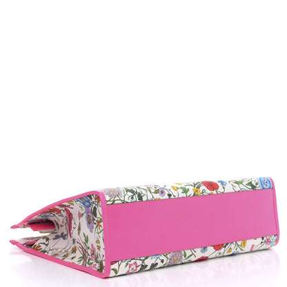 Gucci Canvas Large Flora Tote Pink Multicolor Fuchsia 4 of 8