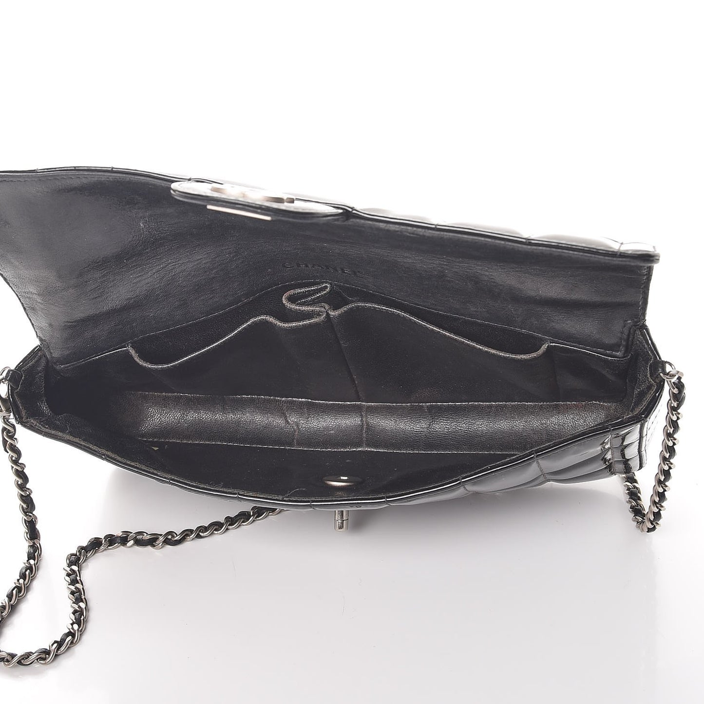 Patent East West Chocolate Bar Flap Black