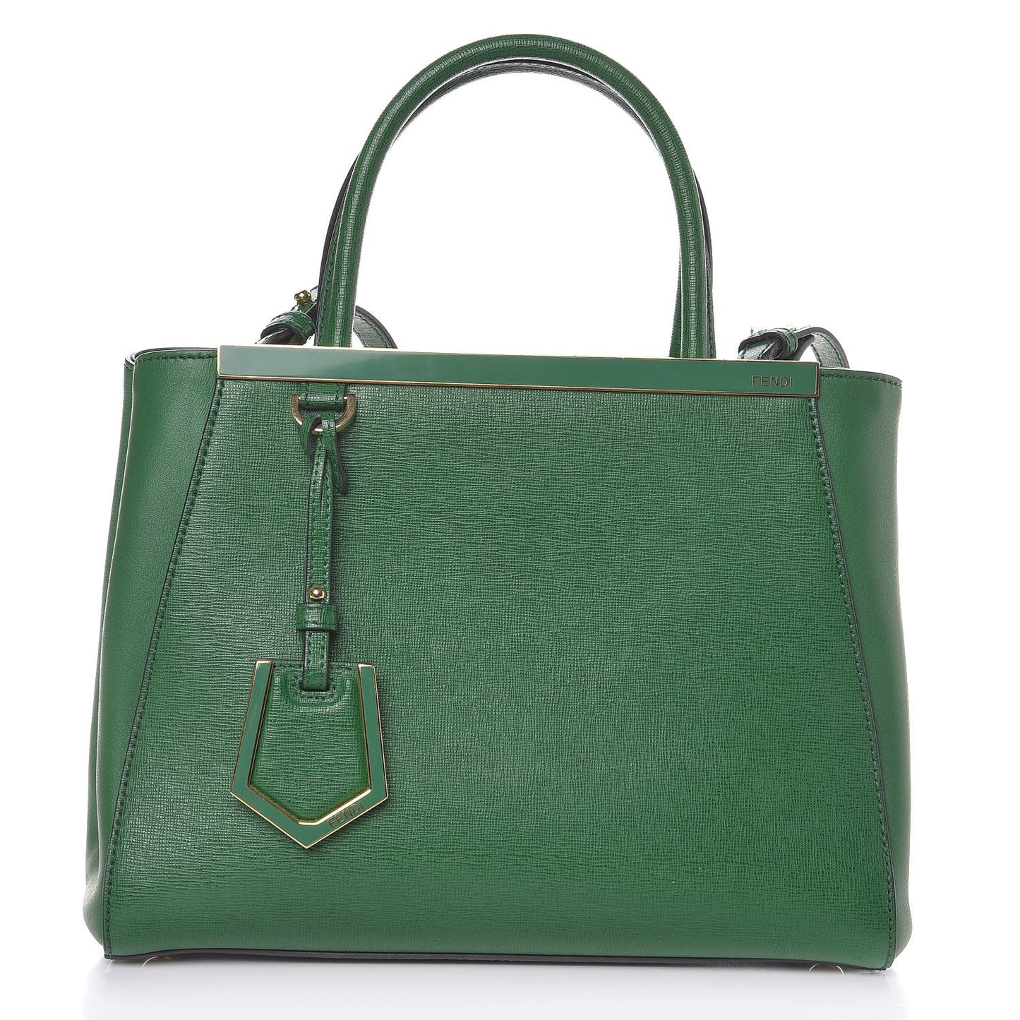 Vitello Elite Flamingo Petite 2Jours Tote Emerald