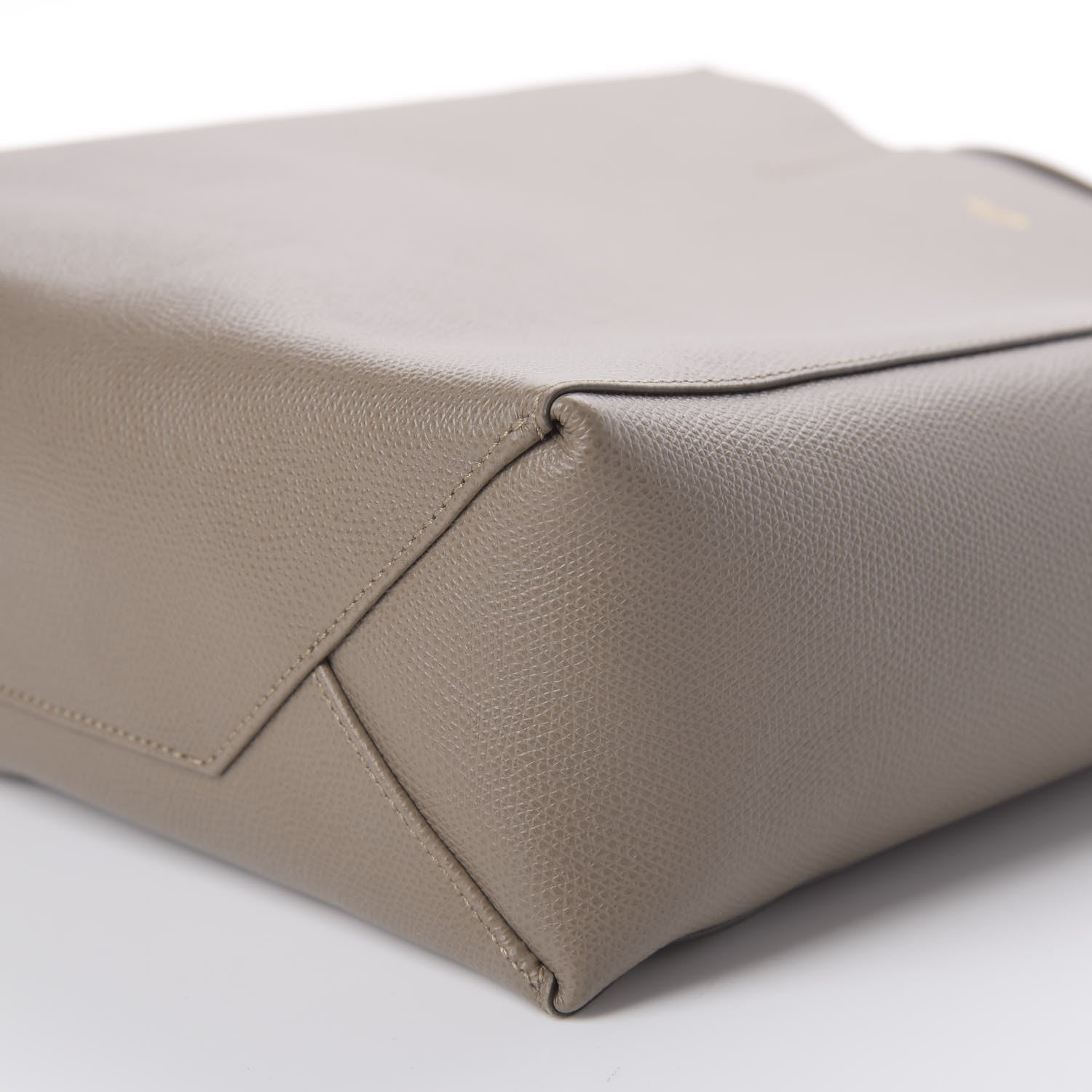 Celine Grained Calfskin Small Vertical Cabas Taupe 8 of 10