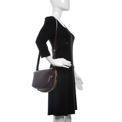 Loewe Calfskin Small Metal Gate Crossbody Bag Oxblood 2 of 9