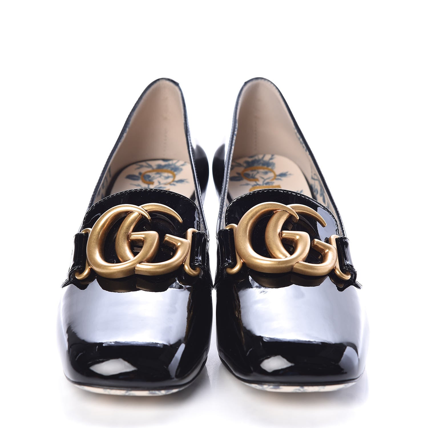Gucci Vernice GG Victoire 55mm Loafer Pumps 37 Black 2 of 8