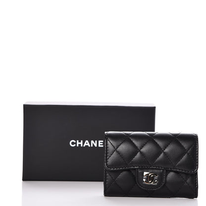 Chanel Lambskin Quilted 4 Key Holder Black 9 of 9