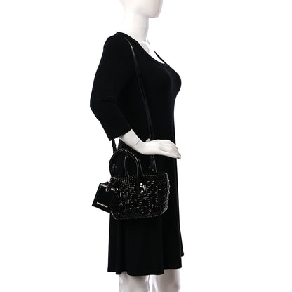 Balenciaga Faux Calfskin XXS Bistro Basket Black 2 of 8
