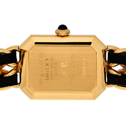 Chanel Stainless Steel Lambskin 20mm Chain Premiere Quartz Watch Gold M 4 of 6