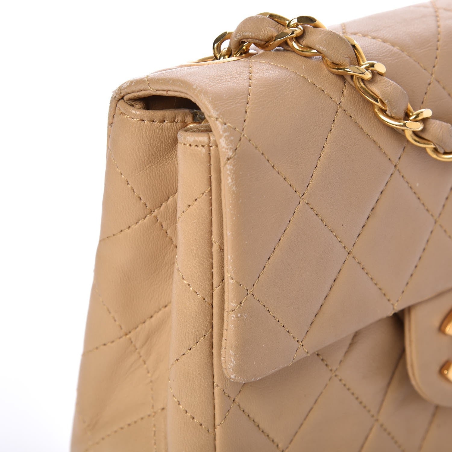 Chanel Lambskin Mini Square Flap Beige 11 of 18
