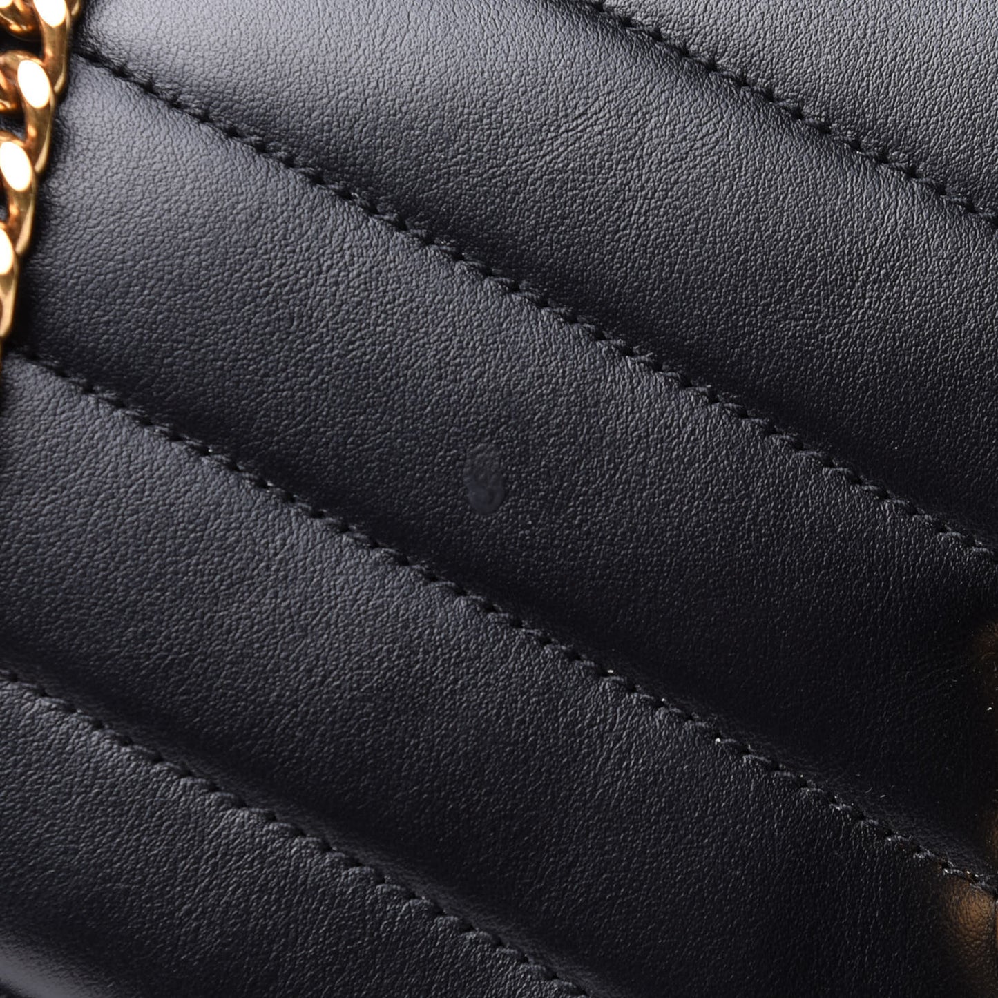 Calfskin Y Quilted Monogram Medium Loulou Chain Satchel Black