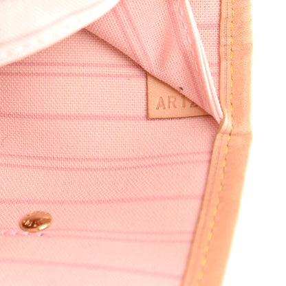 Louis Vuitton Damier Azur Neo Neverfull MM Rose Ballerine 8 of 11