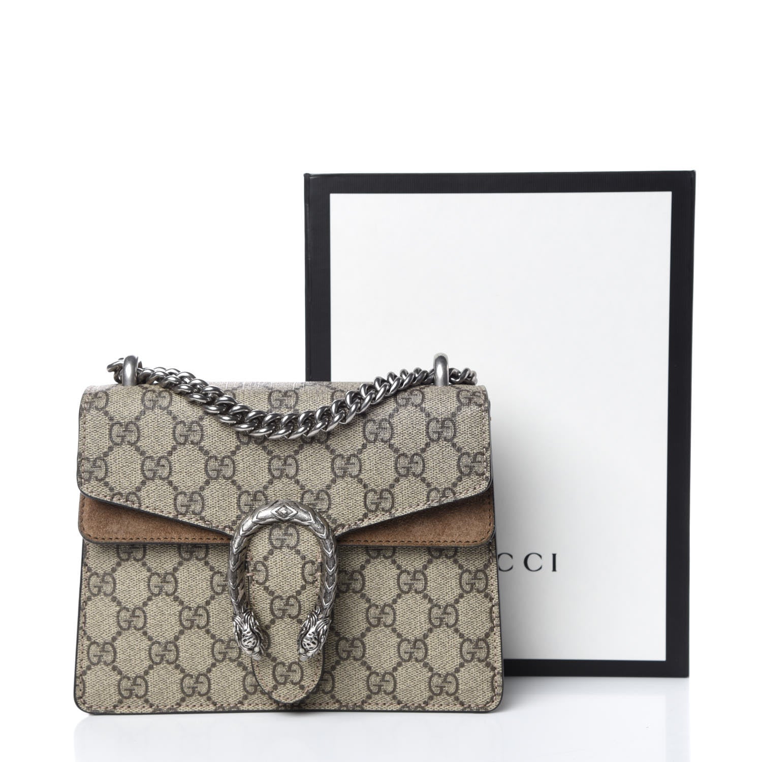 Gucci GG Supreme Monogram Mini Dionysus Shoulder Bag Taupe 13 of 13