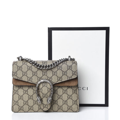 Gucci GG Supreme Monogram Mini Dionysus Shoulder Bag Taupe 13 of 13