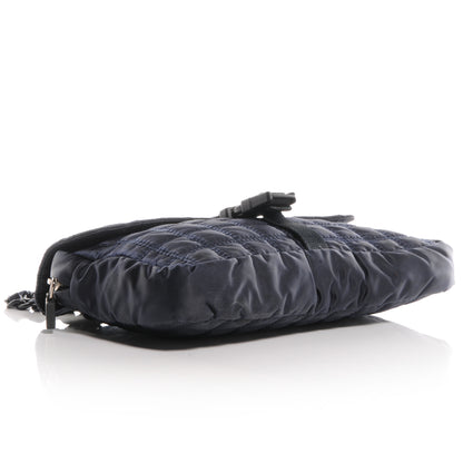 Chanel Nylon Quilted Sport Flap Bag Navy 4 of 9