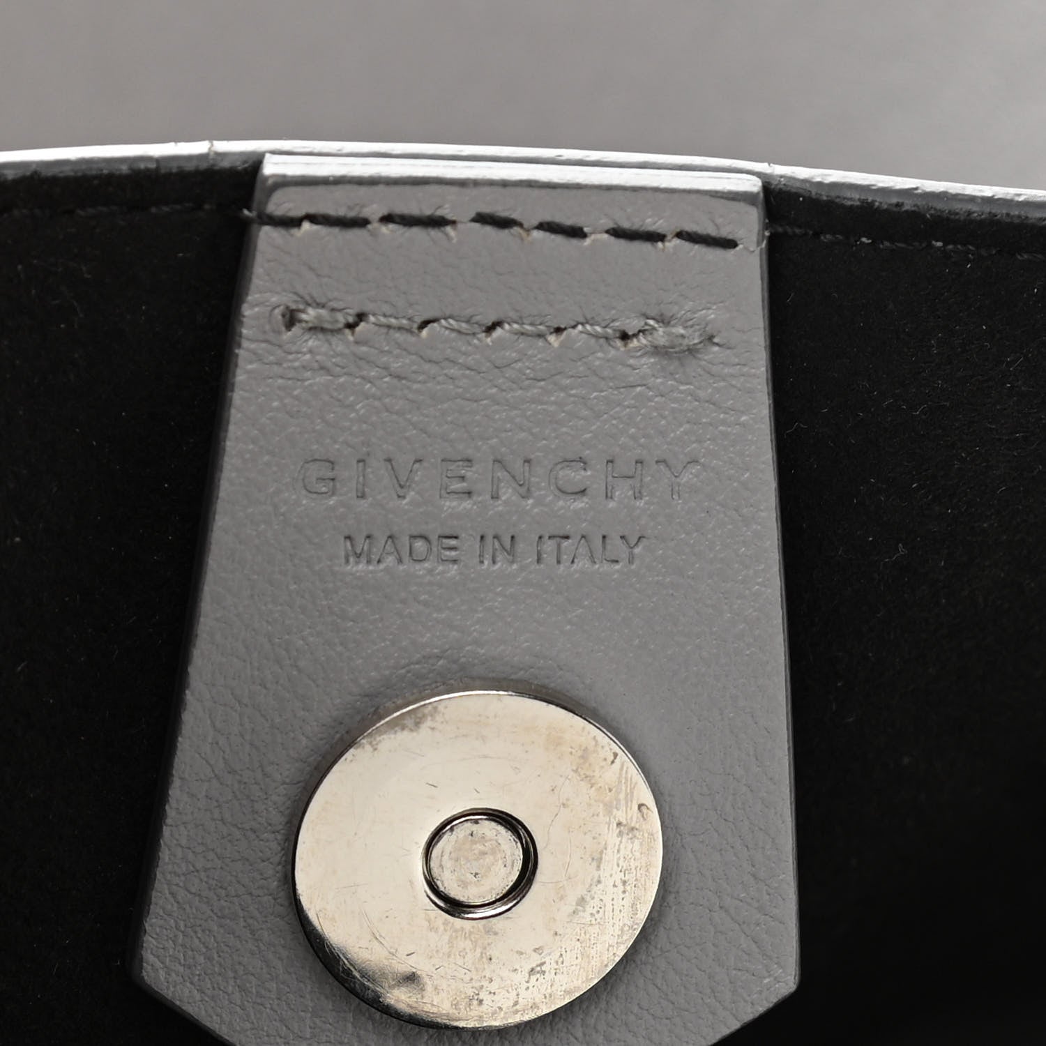 Givenchy Calfskin Infinity Bucket Bag Grey 7 of 10