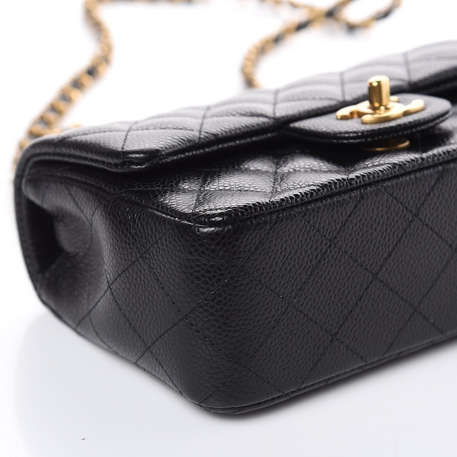 Chanel Caviar Quilted Mini Rectangular Flap Black 8 of 9