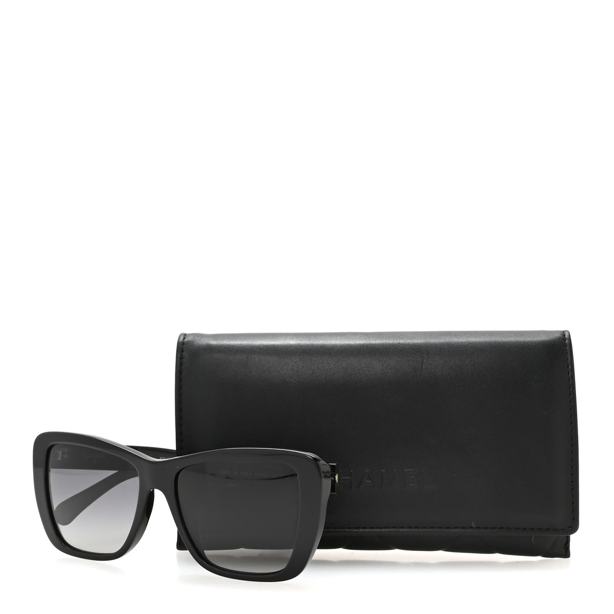 Chanel Acetate Polarized Butterfly Sunglasses 71548A Black 8 of 8