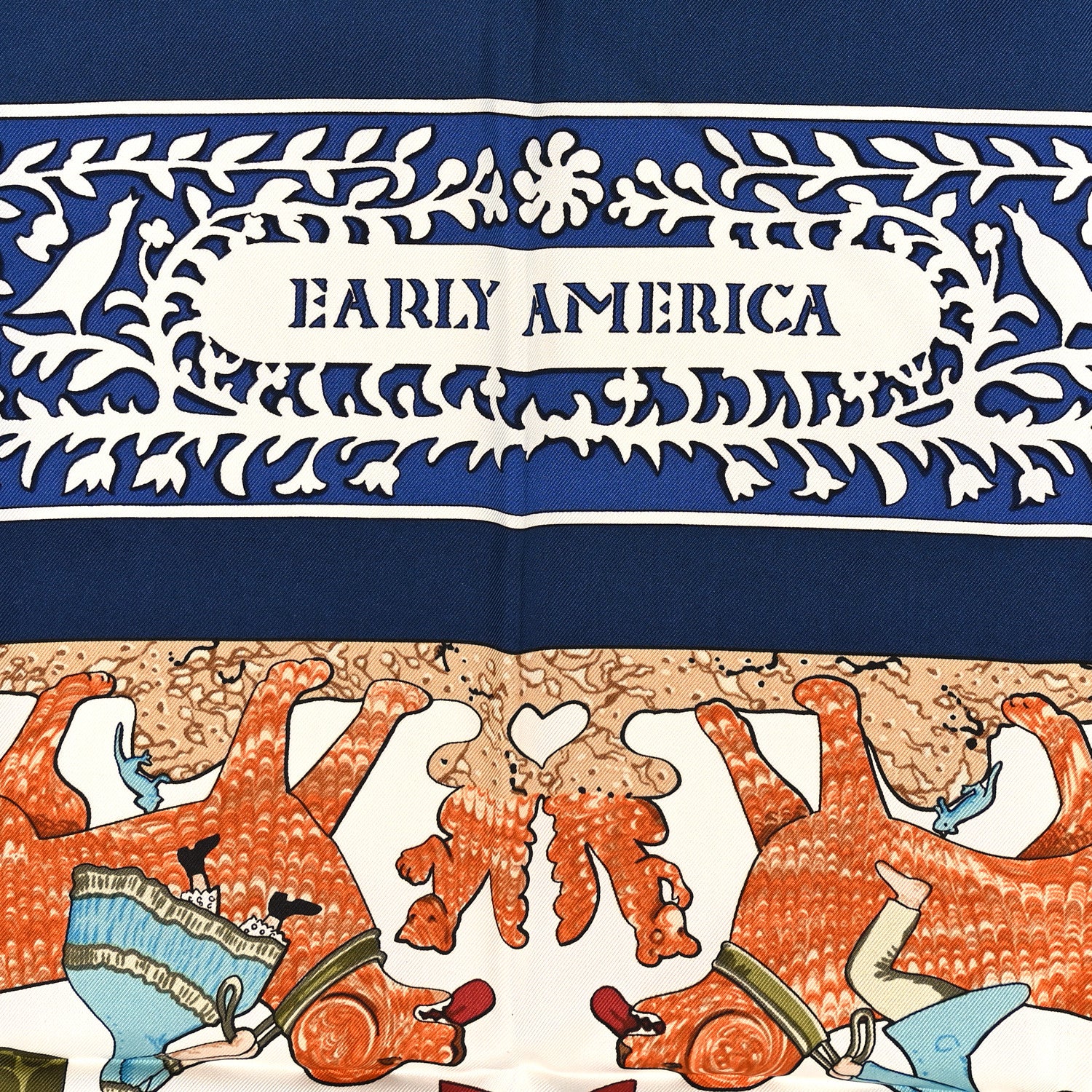 Hermes Silk Early America Scarf 90 1764625 – FASHIONPHILE