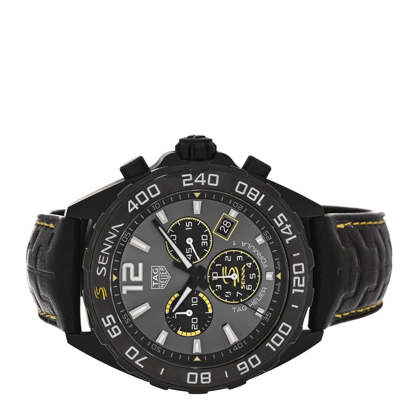 DLC Stainless Steel Alligator 43mm Formula 1 Quartz Watch Grey CAZ101AJ