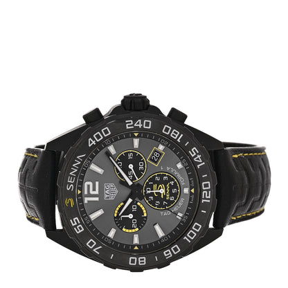 Tag Heuer DLC Stainless Steel Alligator 43mm Formula 1 Quartz Watch Grey CAZ101AJ 2 of 4