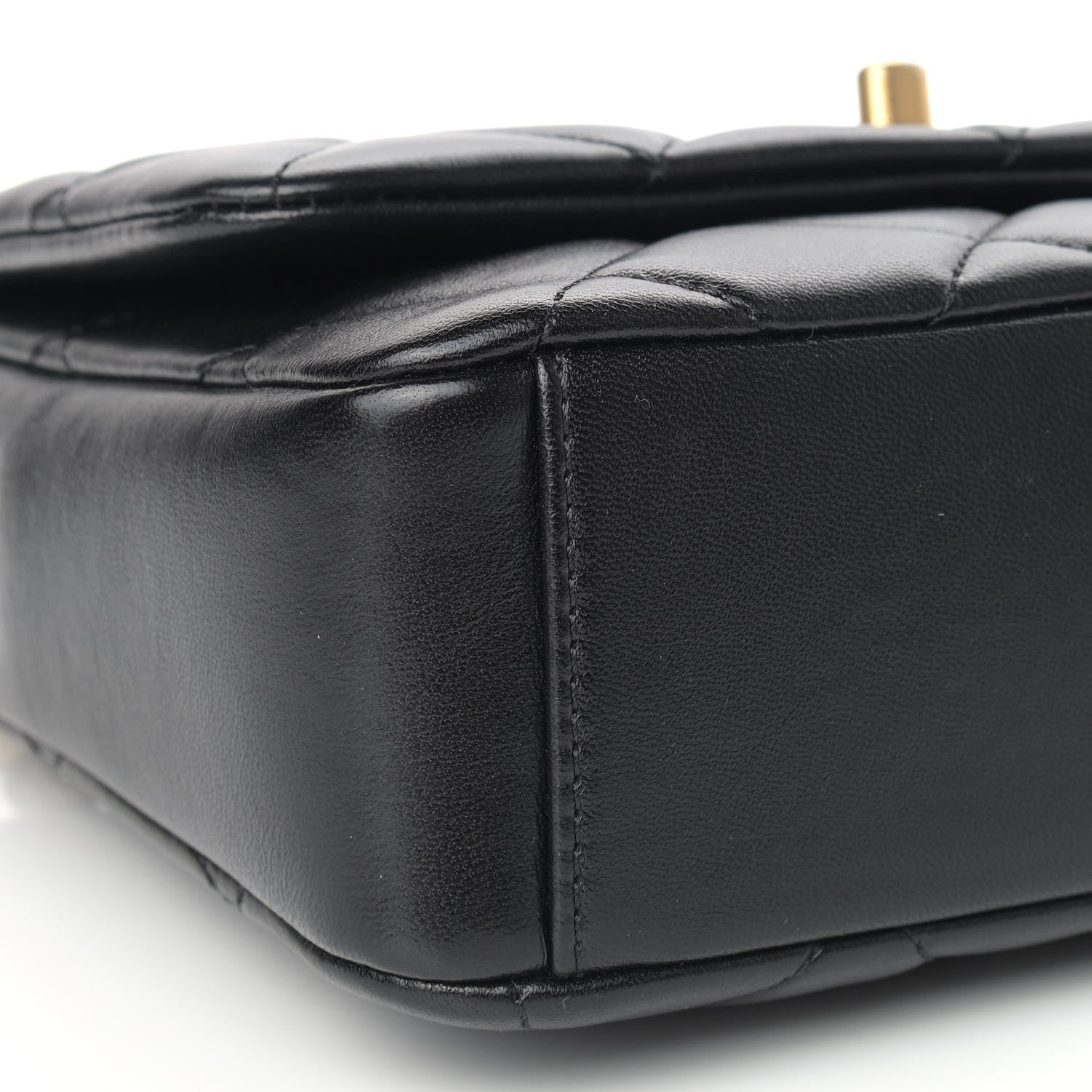 Chanel Lambskin Quilted Small Side Note Flap Black 8 of 9