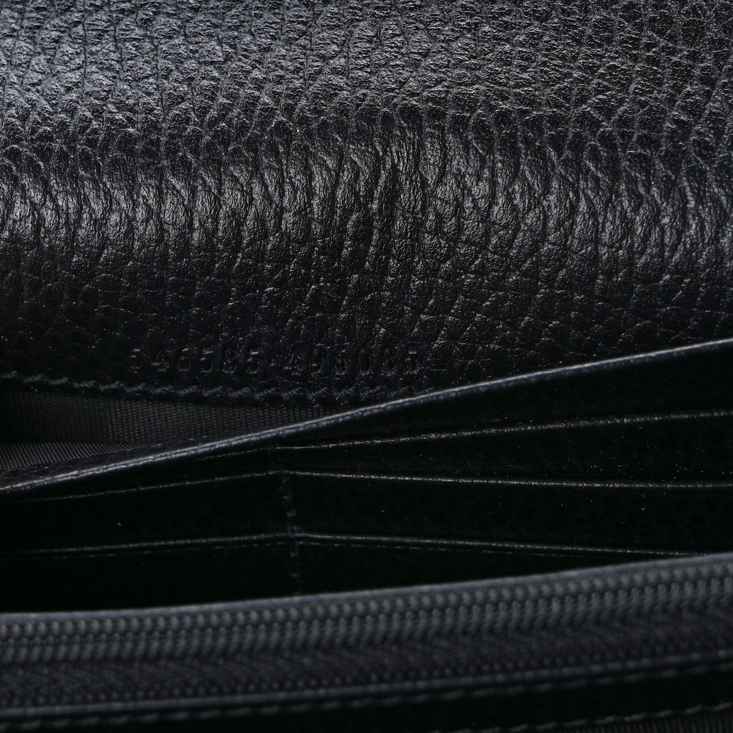 Gucci Dollar Calfskin GG Supreme Monogram Petite GG Marmont Wallet Chain Bag Black Beige Ebony 6 of 11