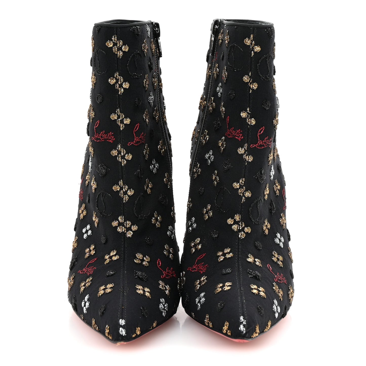 Jacquard Loubi In The Sky So Kate Booty 100 Ankle Boots 38 Multi Black
