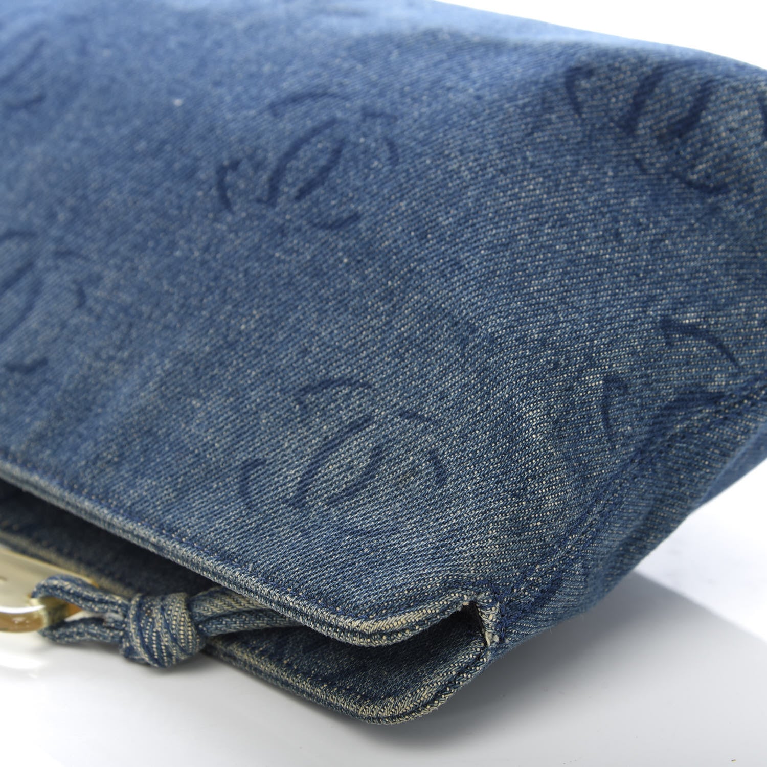 Chanel Denim CC Pouch Blue 11 of 11