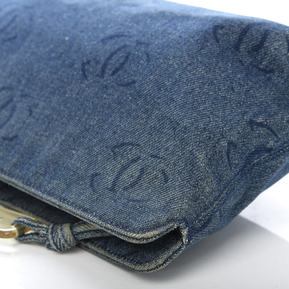 Chanel Denim CC Pouch Blue 11 of 11