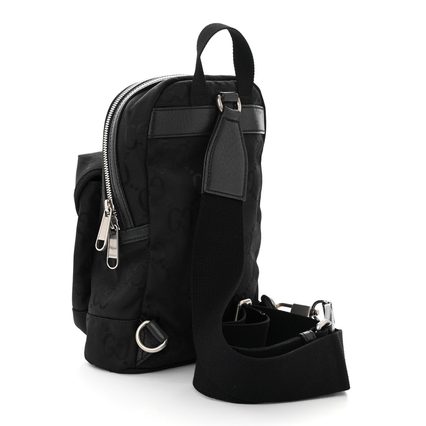 Econyl Nylon Monogram Off The Grid Sling Backpack Black