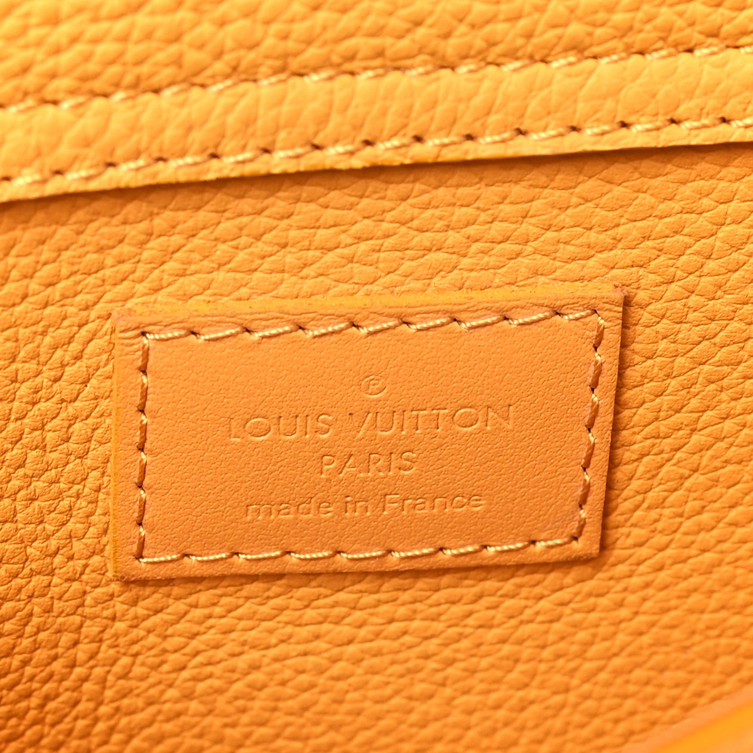 Louis Vuitton Grained Calfskin Aerogram Takeoff Sling Safran Yellow 7 of 9