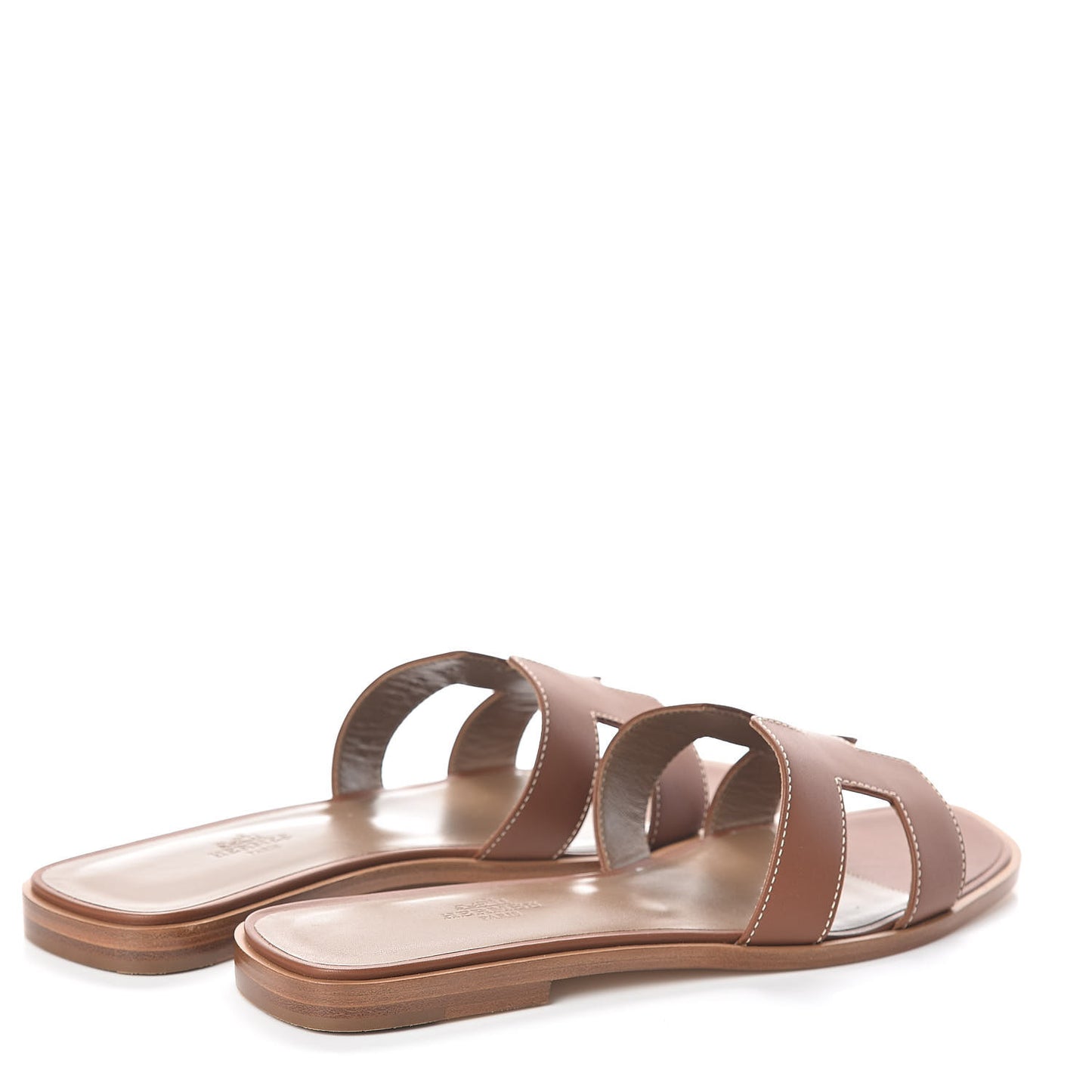 Box Calfskin Oran Sandals 39 Gold