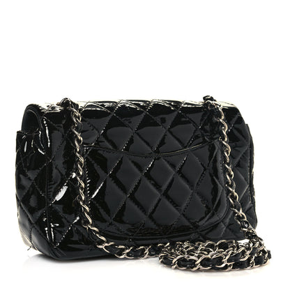 Chanel Patent Calfskin Quilted Mini Rectangular Flap Black 3 of 13