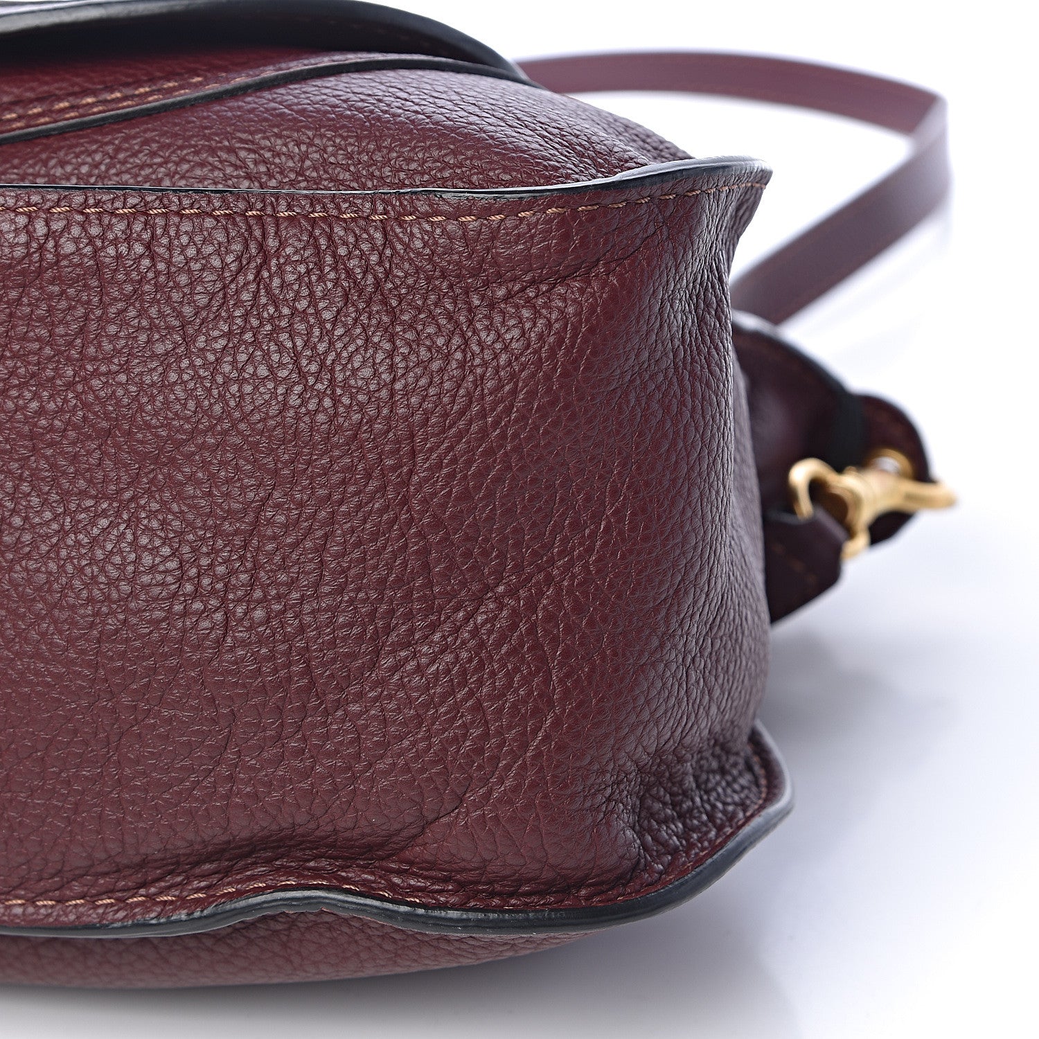 Chloe Calfskin Medium Marcie Satchel Dark Velvet 9 of 13