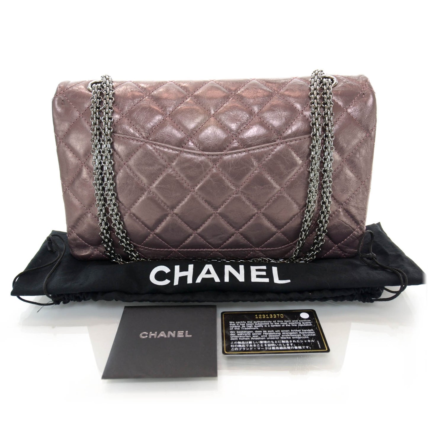 Calfskin 2.55 Reissue 227 Flap Rose Fonce