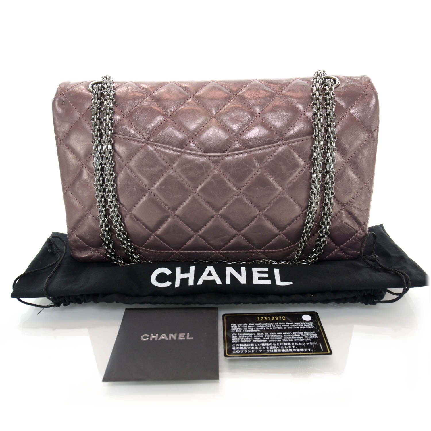 Chanel Calfskin 2.55 Reissue 227 Flap Rose Fonce 3 of 8