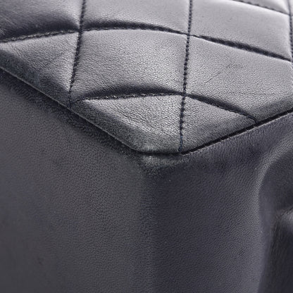 Chanel Lambskin Quilted Shopping Tote Navy 10 of 12