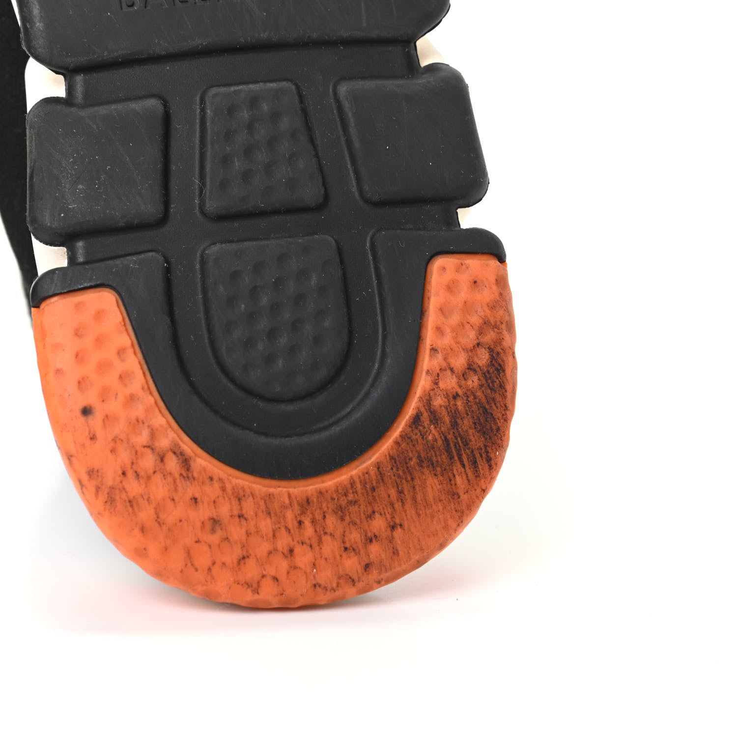 Balenciaga Neoprene Knit Womens Speed Sneakers 38 Black Orange 9 of 9