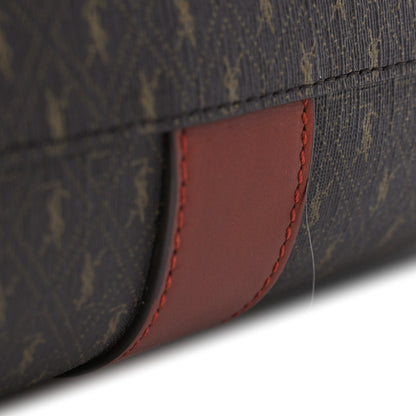 Saint Laurent Canvas Smooth Calfskin Le Monogramme 48H Duffle Chestnut 10 of 10